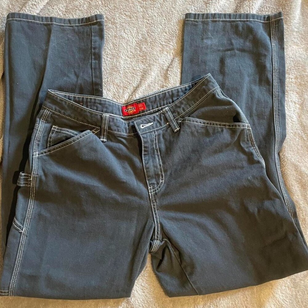 Men's Grey and Black Jeans Size 28